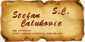 Stefan Čaluković vizit kartica